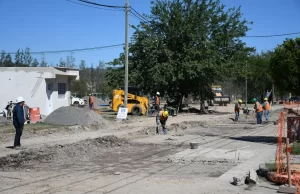Se realizaron obras de hormigonado en diferentes puntos de la ciudad. FOTOS