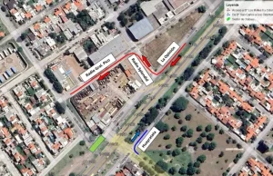 Plan Vial Zona Sur: cortes y desvíos por obras en Av. Ex Combatientes de Malvinas. FOTOS