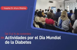Actividades por el Día Mundial de la Diabetes en el hospital Oñativia