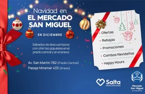 Este sábado inicia la feria “Navidad en el mercado San Miguel” con grandes rebajas. VIDEO/FOTOS
