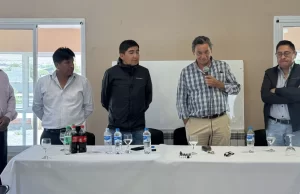 El ministro de Producción presentó en San Antonio de los Cobres la agenda de gestión junto a su gabinete. FOTO