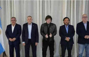 Medios nacionales hablan de nuevas alianzas entre Milei y gobernadores cercanos, como Gustavo Sáenz