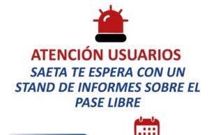 SAETA abrió un stand informativo en Plazoleta 4 Siglos