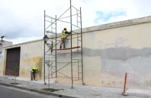 El convento San Bernardo ya exhibe mejoras en su fachada. VIDEO/FOTOS