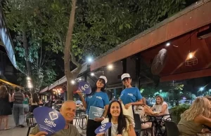 El norte se tiñó de azul: gran caravana de promoción turística de la ciudad de Salta. FOTOS
