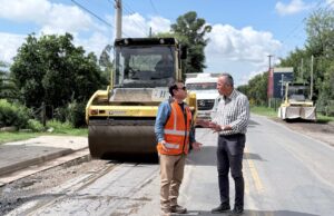 Trabajos bacheo y nueva carpeta asfáltica travesía urbana La Merced – RUTA N° 68