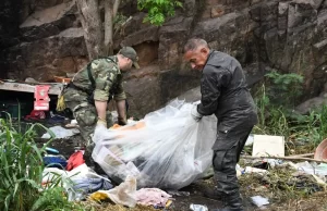 Limpieza del cerro San Bernardo para brindar mayor seguridad. VIDEO/FOTOS