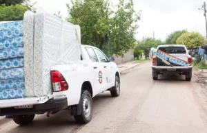 El gobierno continúa con la asistencia integral en El Galpón. FOTOS