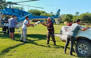 Rivadavia Banda Norte: Desarrollo Social asistió con más de 13 mil kilos de alimentos secos. FOTOS