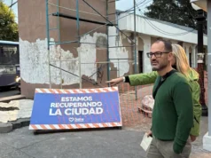 Emiliano Durand recorrió las obras del nuevo espacio emprendedor. FOTOS