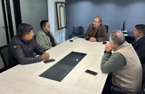 Camacho coordina una agenda de gestión transversal con los intendentes de la región Los Altos. FOTOS