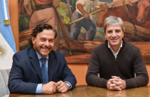 Sáenz planteó a Caputo la regularización de fondos para obras clave y garantías en el abastecimiento de gas