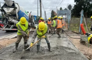 Plan Vial Zona Sur: avanza a buen ritmo la construcción de la ciclovía. FOTOS