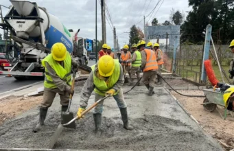Plan Vial Zona Sur: avanza a buen ritmo la construcción de la ciclovía. FOTOS