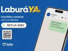 Emiliano lanzó “Laburá Ya”, el chat de WhatsApp que conecta oficios con clientes. VIDEO/FOTOS