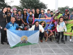 En El Carril, Sáenz anunció la construcción de la primera pista de patinaje de nivel internacional de Salta. VIDEO/FOTOS
