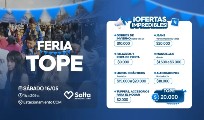 Para aprovechar: este sábado se realiza una nueva edición de la Feria Tope. VIDEO/FOTO