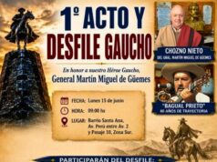 Desfile en homenaje al Gral. Güemes en Barrio Santa Ana