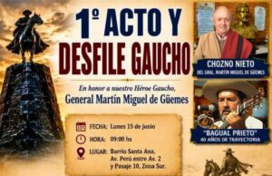 Desfile en homenaje al Gral. Güemes en Barrio Santa Ana