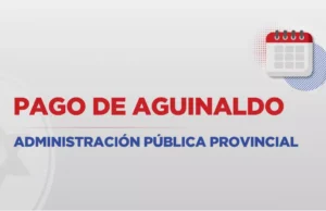 Este sábado estará depositado el aguinaldo a todos los agentes de la administración pública