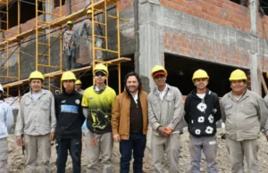 Sáenz supervisó la obra de la Ciudad Judicial de Orán, que avanza con apoyo económico de la Provincia. VIDEO/FOTOS