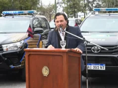 Sáenz entregó 10 nuevos móviles policiales y ya renovó el 60% del parque automotor de la Fuerza. VIDEO/FOTOS