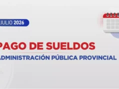 Los empleados públicos provinciales cobrarán el sueldo de julio el 1 de agosto