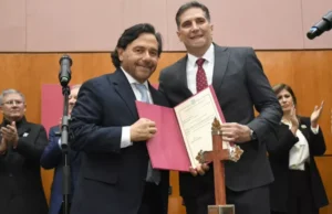 El gobernador Sáenz tomó juramento al nuevo ministro de Seguridad, Nicolás Avellaneda