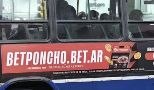SAETA retiró de colectivos publicidad de juegos de azar