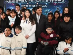 El gobernador Sáenz acompañó a más de 300 alumnos primarios de La Caldera y Vaqueros en la Muestra de Robótica. VIDEOS/FOTOS