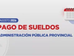 Agosto: la Provincia pagará los sueldos entre el 31 de agosto y el 3 de septiembre