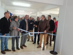 Camacho participó en la inauguración de la tercera etapa de la ampliación del edificio municipal de Las Lajitas. FOTOS