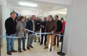 Camacho participó en la inauguración de la tercera etapa de la ampliación del edificio municipal de Las Lajitas. FOTOS