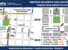 La Municipalidad prepara un operativo de tránsito por las celebraciones del Milagro. CROQUIS/FOTOS