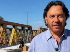 Puentes sobre el río Vaqueros y Circunvalación: Sáenz supervisó la obra que avanza con asistencia financiera provincial. VIDEO/FOTOS