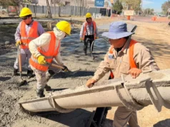 Plan Vial Zona Norte: inició el hormigonado en la colectora de avda. Bolivia. VIDEO/FOTOS