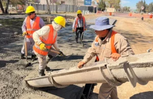 Plan Vial Zona Norte: inició el hormigonado en la colectora de avda. Bolivia. VIDEO/FOTOS