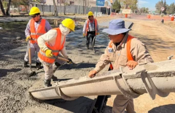 Plan Vial Zona Norte: inició el hormigonado en la colectora de avda. Bolivia. VIDEO/FOTOS