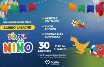 Se reinaugura la Feria de barrio Limache con un festejo por el Día del Niño. VIDEO/FOTOS