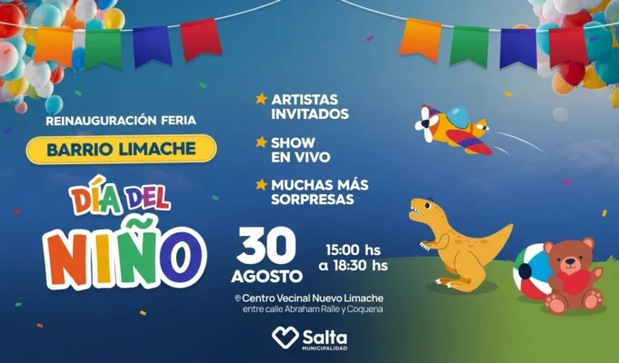 Se reinaugura la Feria de barrio Limache con un festejo por el Día del Niño. VIDEO/FOTOS
