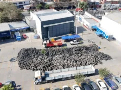 El Neumatón de la ciudad ya superó las dos mil toneladas. FOTOS