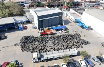El Neumatón de la ciudad ya superó las dos mil toneladas. FOTOS