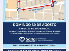 El municipio prepara un operativo de tránsito por la 36° Maratón de HIRPACE. CROQUIS/FOTOS