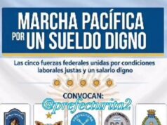 Fuerzas de seguridad marchan este lunes por reclamo salarial
