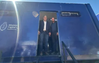 El Tren «25 de Mayo» llegó a Cerrillos con más de 15 servicios sanitarios y sociales. VIDEO/FOTOS