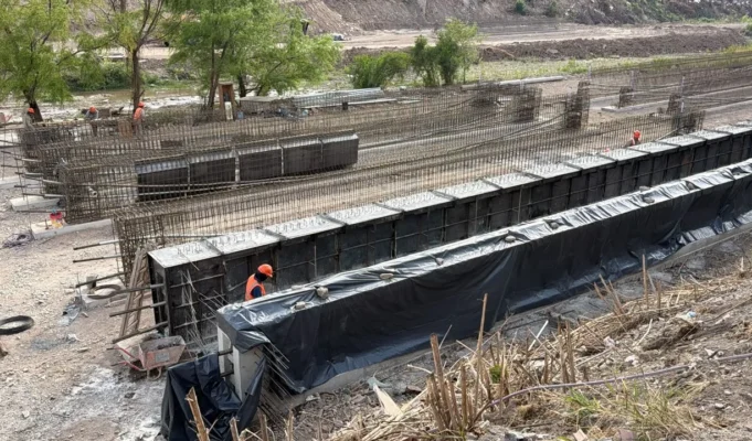 Ciudad: avance en las obras del nuevo puente de Santa Lucía. VIDEO/FOTOS
