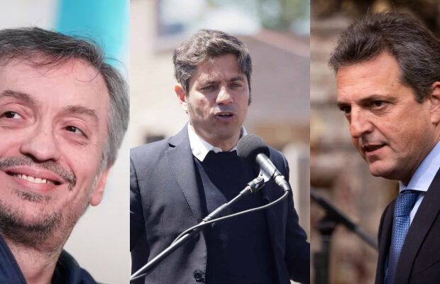 Kicillof, Massa y Máximo hablaron de armar un gran frente nacional