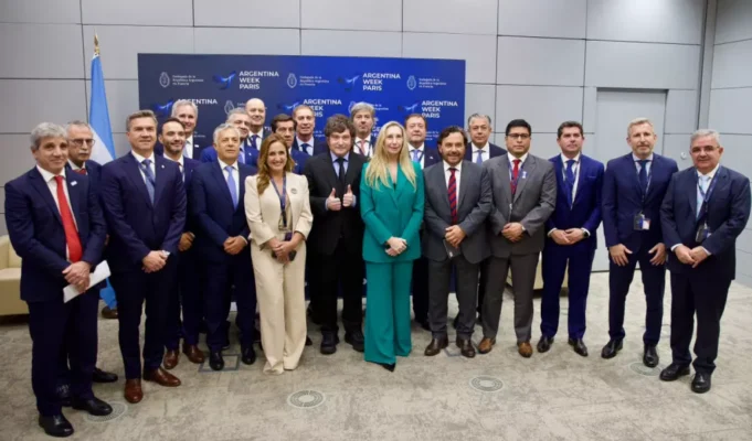 Argentina Week: En París Sáenz participó de una reunión con el presidente Milei y gobernadores