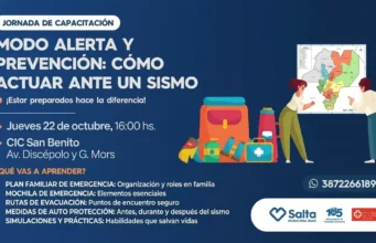 Alerta y prevención: el municipio brindará capacitación sobre cómo actuar ante un sismo