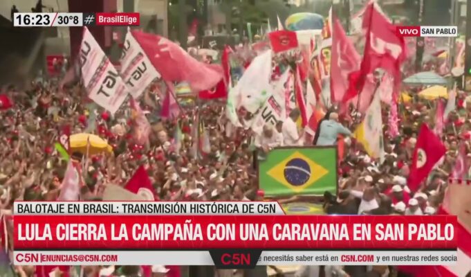 Elecciones Brasil 2026: Lula da Silva y Flavio Bolsonaro cerraron sus campañas políticas este jueves